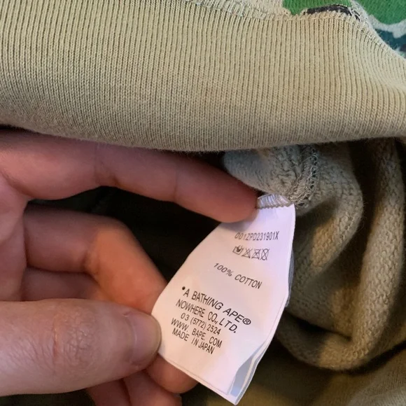 Bape Green Camo Shark Zip-Up Hoodie